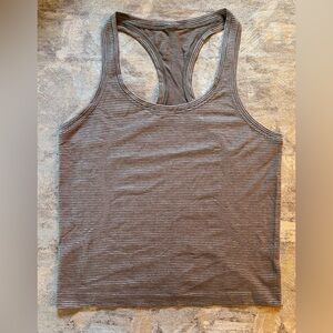 Lululemon Tetra Stripe Asphalt Grey Swiftly Tech Racerback Tank 2.0